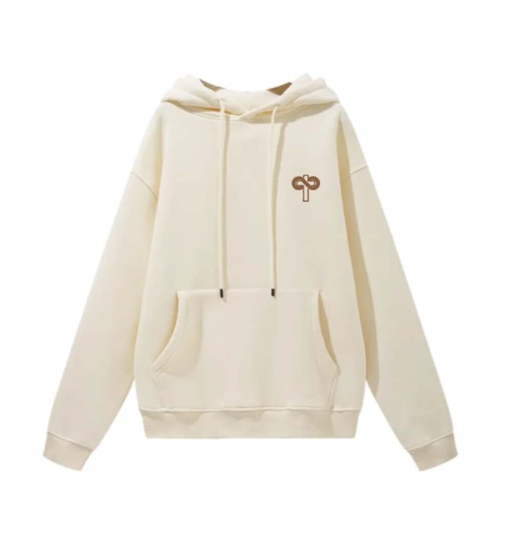The Ultimate Sacrifice He Has Risen Christian Graphic Hoodie in Cream